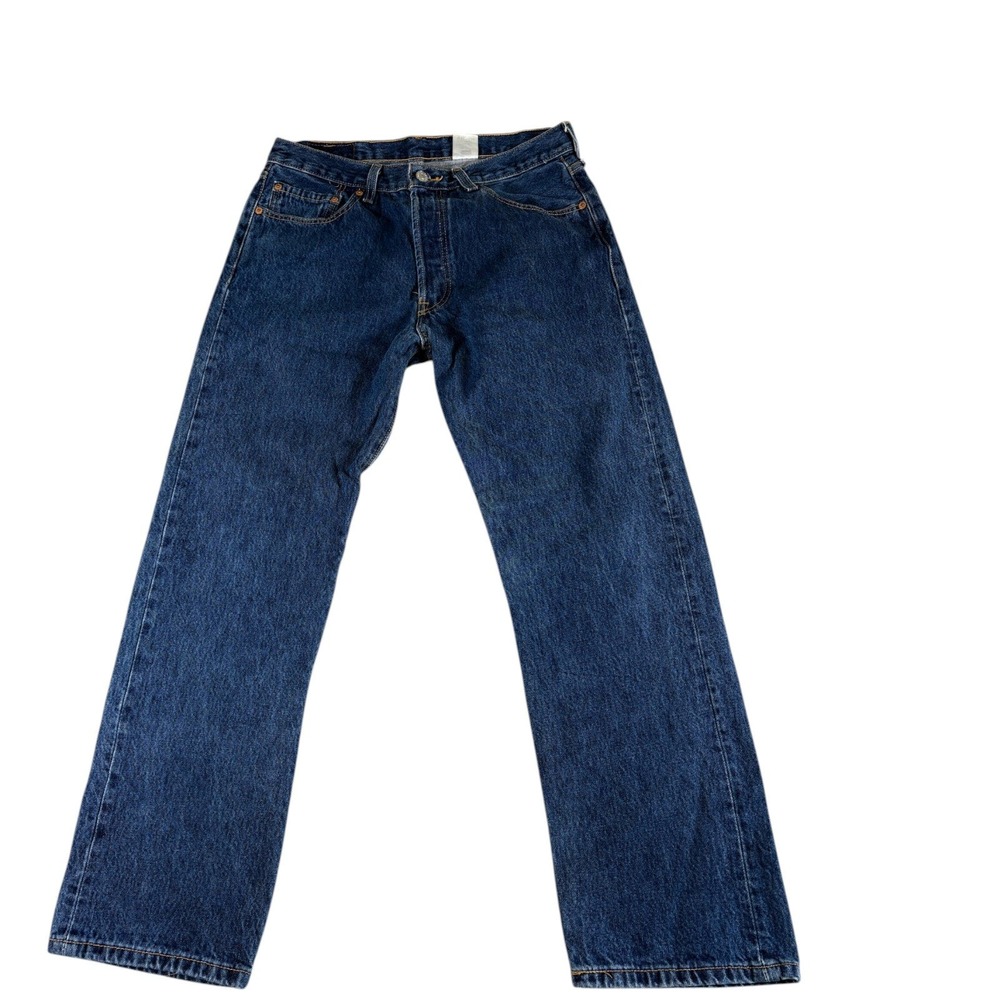 Levis 501 Jeans Mens 33x30 Blue Vintage Straight Button fly Western Y2K Denim